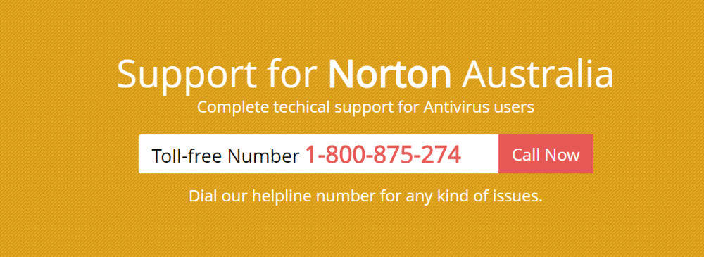 Norton Help & Support Australia Number 1-800-875-274