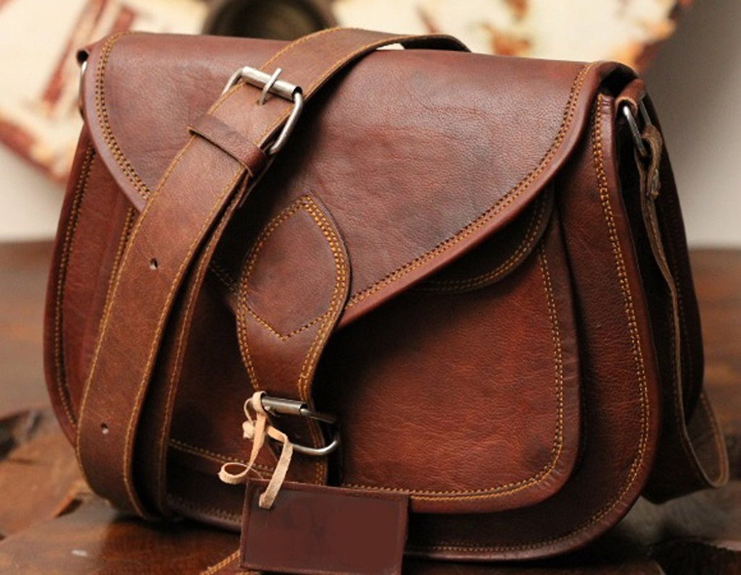New Handmade Designer Hobo Real Leather Satchel Retro Rustic Vintage Bag