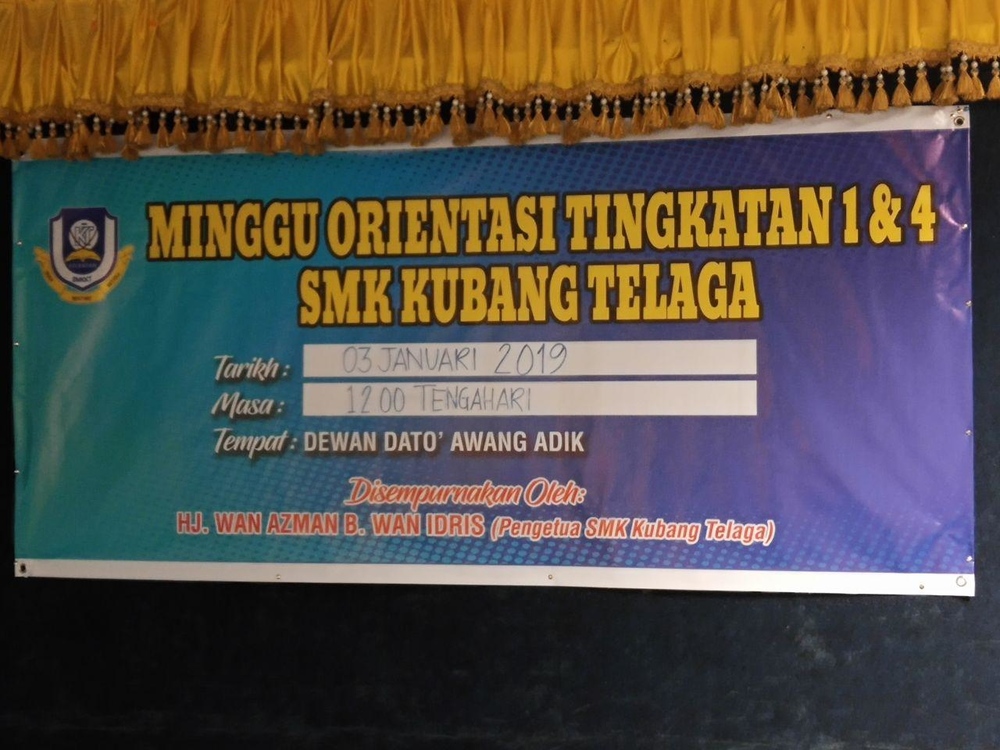 Minggu Orientasi Tingkatan 1 4 Tahun 2019
